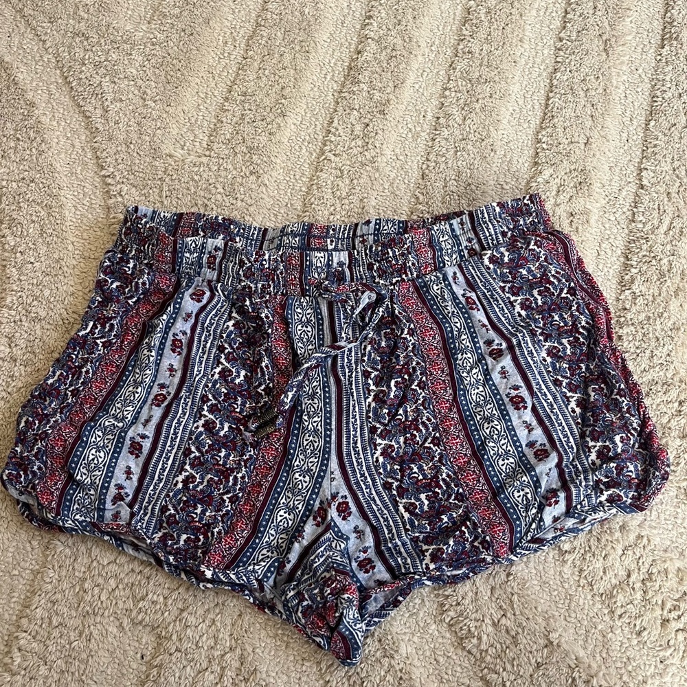 Women's Multicolor Patterned Shorts